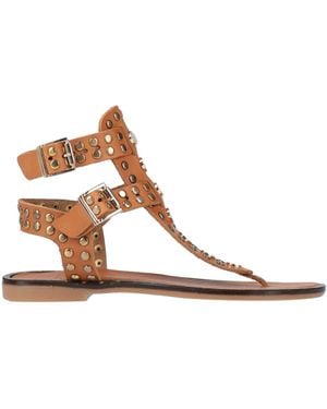 Islo Isabella Lorusso Tan Thong Sandal Cowhide - Brown