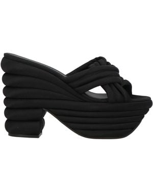 Ferragamo Sandals Textile Fibers - Black