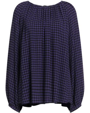 19.61 MILANO Dark Top Viscose, Wool, Elastane - Blue