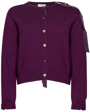 Ballantyne Mauve Cardigan Wool, Polyamide - Purple