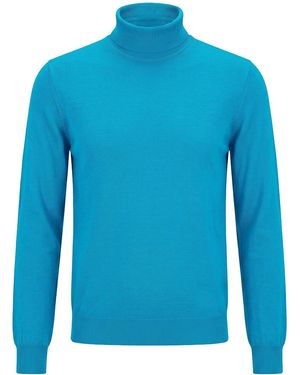 Lardini Rollkragenpullover - Blau
