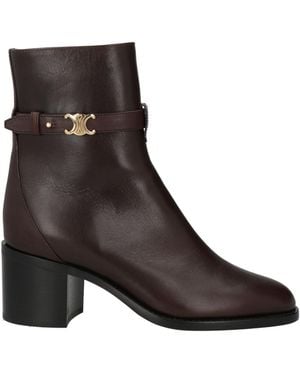 Celine Botines De Caña Alta - Negro