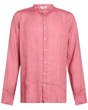 Gran Sasso Coral Shirt Linen - Pink