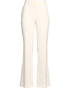 Semicouture Pants Polyester, Virgin Wool, Elastane, Acetate, Viscose - White