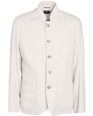 Fedeli Light Blazer Linen - White