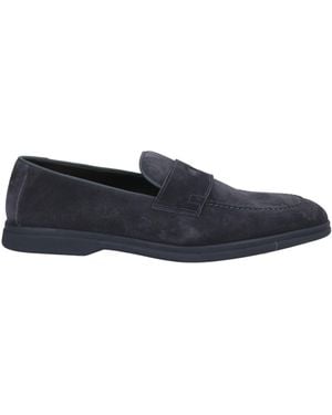 Doucal's Midnight Loafers Leather - Blue