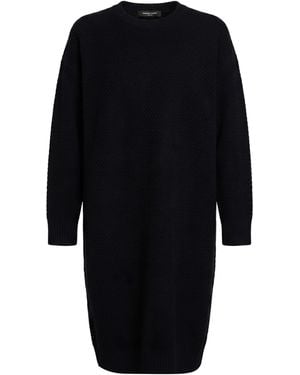 Fabiana Filippi Midi Dress Virgin Wool, Silk, Cashmere - Blue