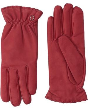 Orciani Gloves Leather - Red