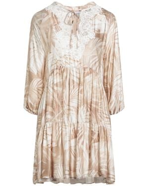 ERMANNO FIRENZE Mini Dress Viscose - Natural