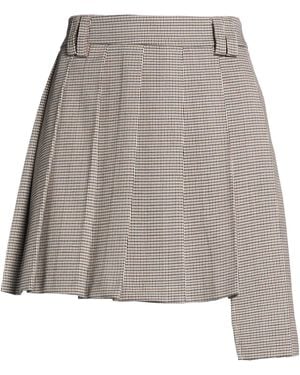Haveone Mini Skirt Polyester, Viscose, Elastane - Gray