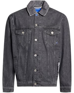 KARL LAGERFELD Denim Outerwear Organic Cotton - Gray