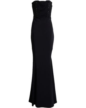 Amen Maxi Dress Viscose, Elastane - Black