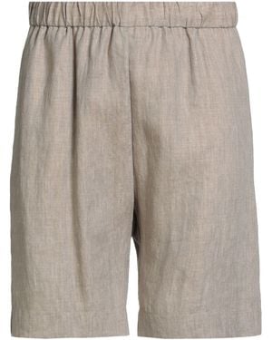 Brian Dales Light Shorts & Bermuda Shorts Linen, Polyamide - Gray
