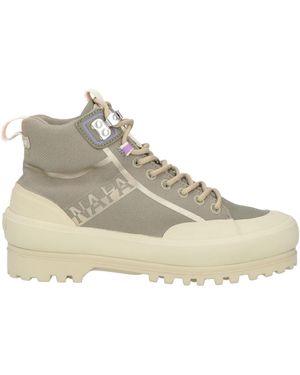 Napapijri X Superga Ankle Boots Textile Fibers - Natural