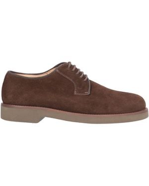 Exton Lace-Up Shoes Leather - Brown