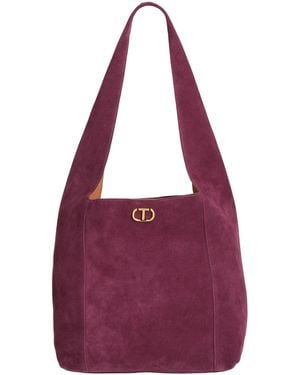 Twinset Mauve Shoulder Bag Cow Leather - Purple