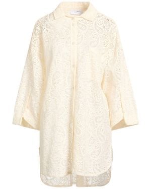Soallure Ivory Mini Dress Cotton, Polyamide, Elastane - Natural