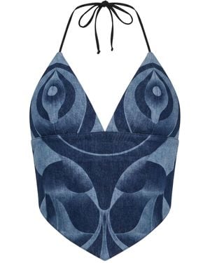 Conner Ives Top Cotton - Blue