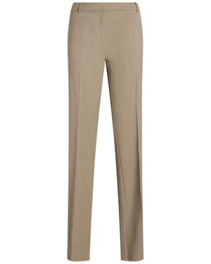 Marella Military Pants Polyester, Viscose, Wool, Elastane - Natural