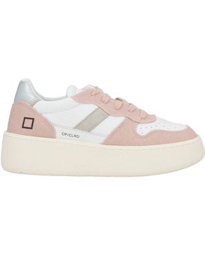 Date Blush Sneakers Leather, Textile Fibers - Natural