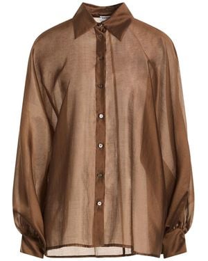 RUE DU BAC Shirt Lyocell, Polyester - Brown