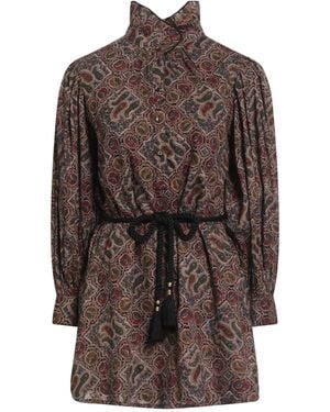 Antik Batik Mini Dress Cotton - Brown