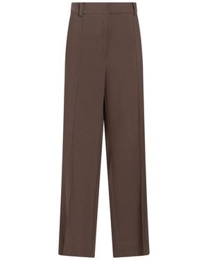 Cambio Khaki Pants Polyester, Viscose, Cotton, Elastane - Brown