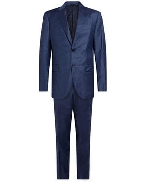 ZEGNA Suit Wool - Blue