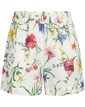 120% Lino Shorts & Bermuda Shorts Linen - White