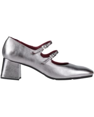 Walter Violet Pumps Leather - Gray