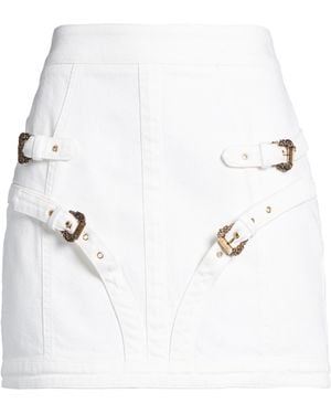 Versace Jeans Couture Denim Skirt Cotton, Elastane - White