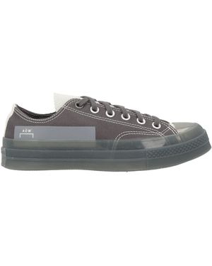 CONVERSE x A-COLD-WALL* Charcoal Sneakers Textile Fibers - Gray