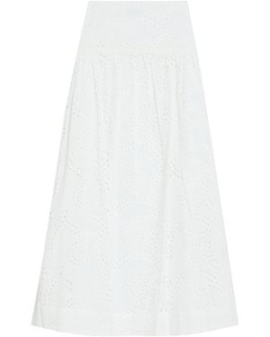 Iris & Ink Midi Skirt - White