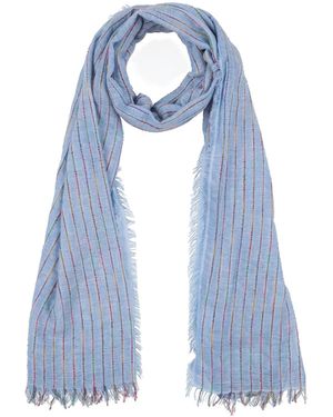 Angela Davis Scarf Viscose, Polyester, Wool, Alpaca Wool, Polyamide - Blue