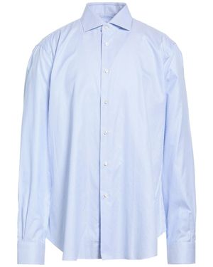 Barba Napoli Azure Shirt Cotton - Blue