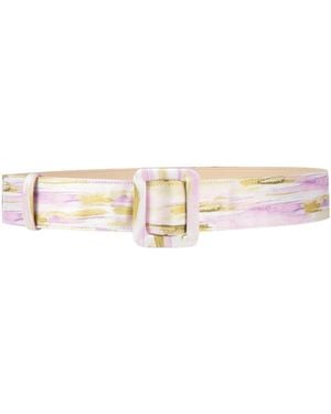 GIADA CURTI Lilac Belt Textile Fibers - Natural