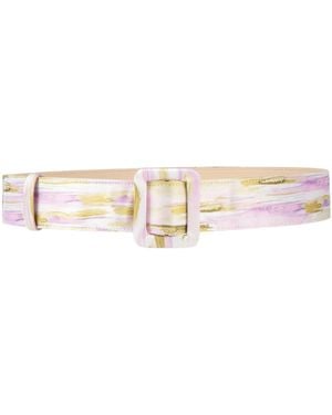 GIADA CURTI Lilac Belt Textile Fibers - Natural