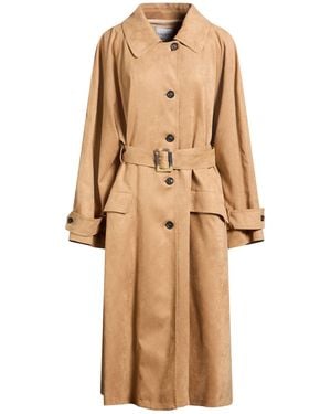 Ballantyne Sand Overcoat & Trench Coat Polyester, Elastane - Natural