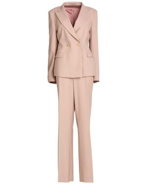 Tagliatore Blush Suit Polyester, Virgin Wool, Elastane - Natural