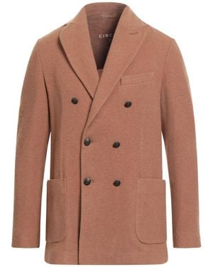 Circolo 1901 Camel Coat Virgin Wool, Cashmere - Brown