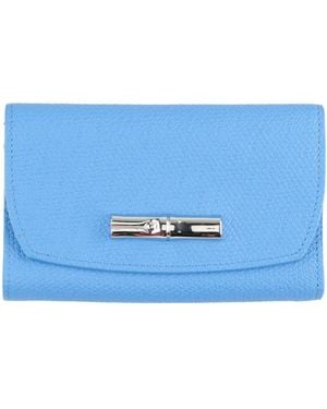 Longchamp Azure Wallet Leather - Blue