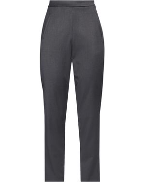 Jijil Charcoal Trousers Polyester, Viscose, Elastane - Grey