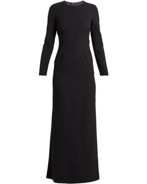 Gaelle Paris Polyester Elastane Embellished Maxi Dress - Black