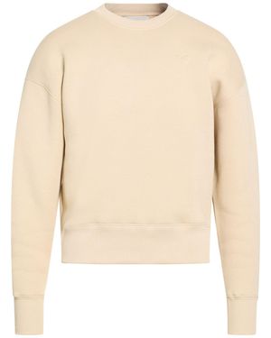 Ami Paris Sweatshirt Cotton, Polyester - Natural