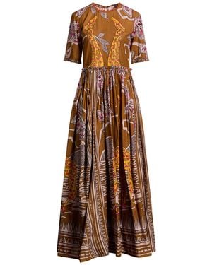 CONNOR & BLAKE Maxi Dress Cotton - Brown