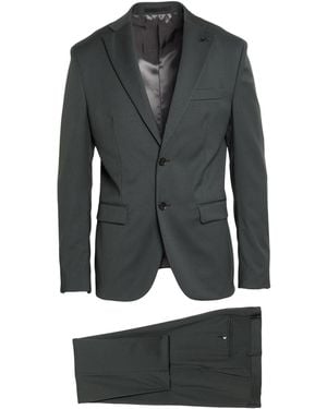 Paoloni Suit Wool, Elastane - Gray