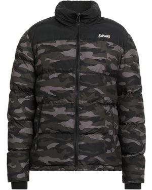 Schott Nyc Doudoune Plumes Ou Synthétique - Noir