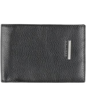 Piquadro Wallet Cow Leather, Aluminum - Black