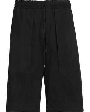 Isabel Benenato Shorts & Bermuda Shorts Cotton, Polyamide - Black