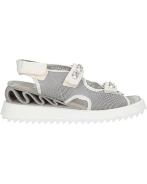 Le Silla Sandals Textile Fibers - White